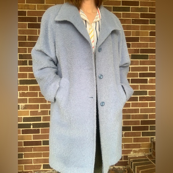 Vintage Bill Blass Alpaca Fuzzy Coat - Picture 3 of 11